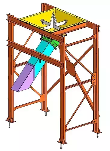 Big-Bag wrecker with hopper 3D model