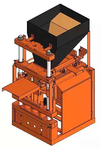 Brick press machine automatic