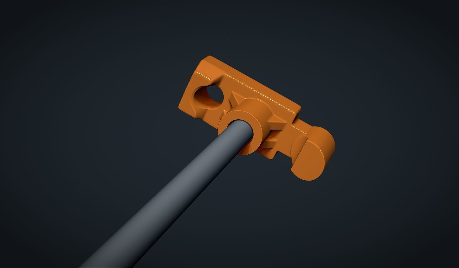 Tent pegs hook rope stringing eyelets 3D print model_10