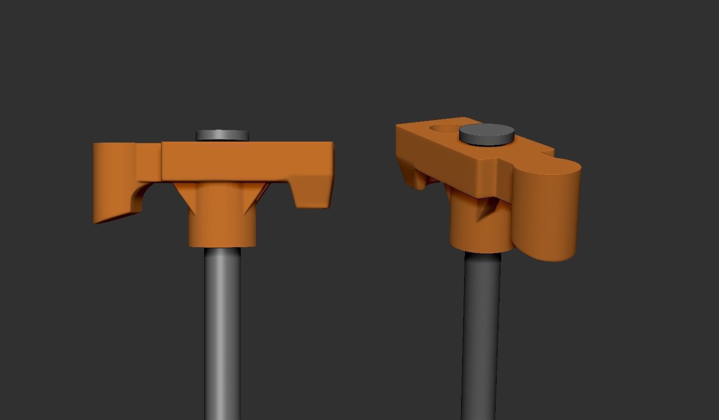 Tent pegs hook rope stringing eyelets 3D print model_12