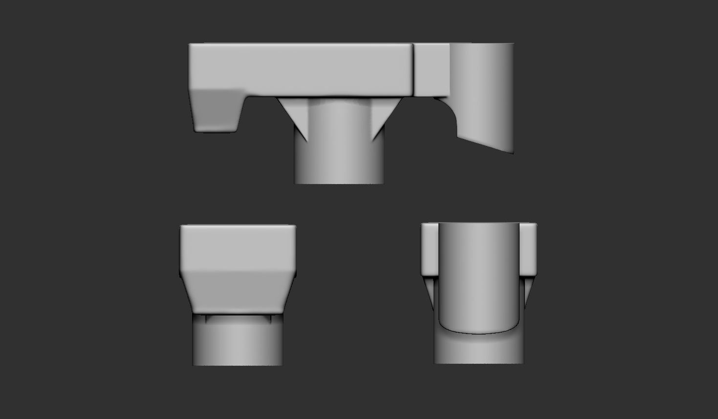 Tent pegs hook rope stringing eyelets 3D print model_3