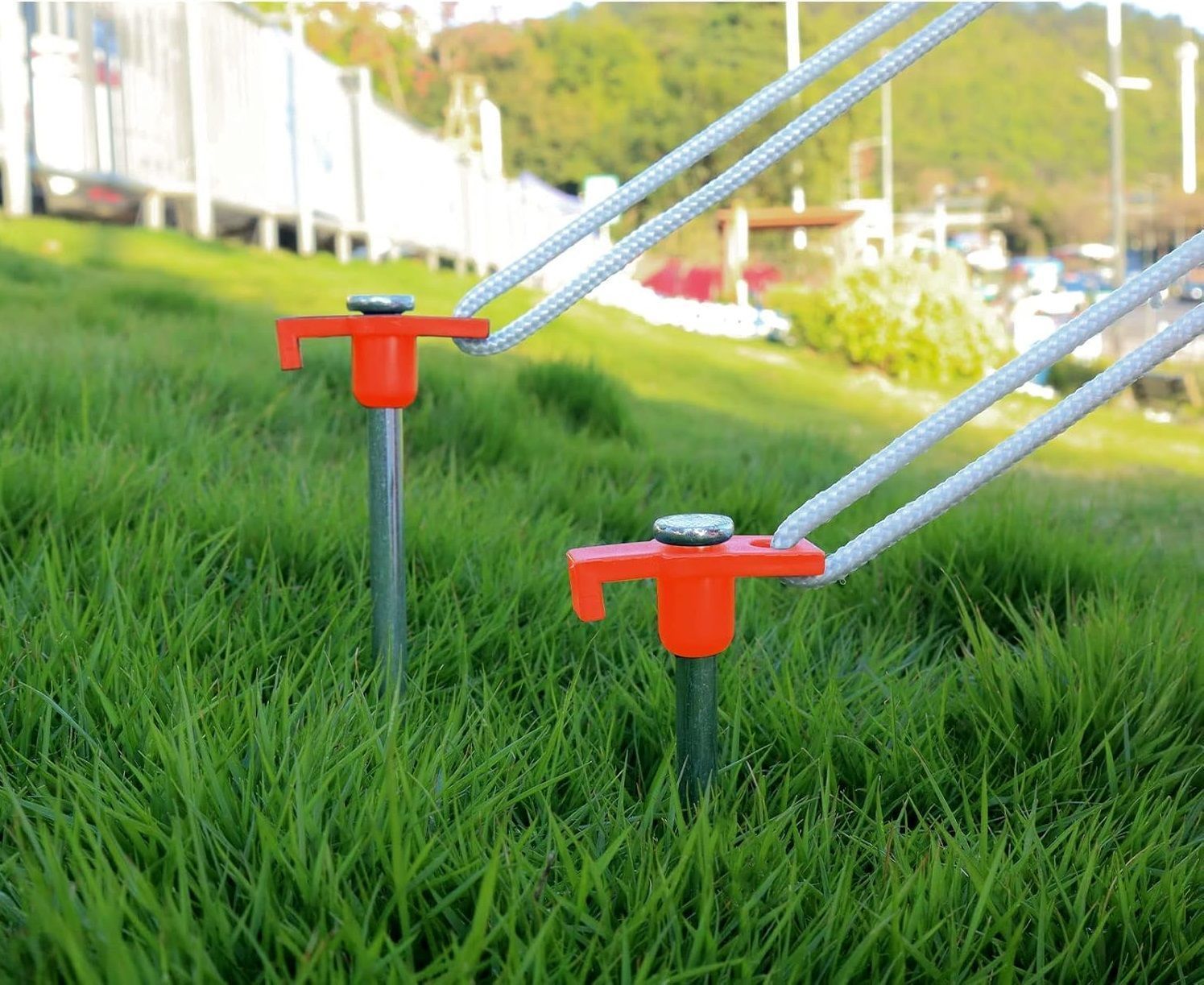 Tent pegs hook rope stringing eyelets 3D print model_14