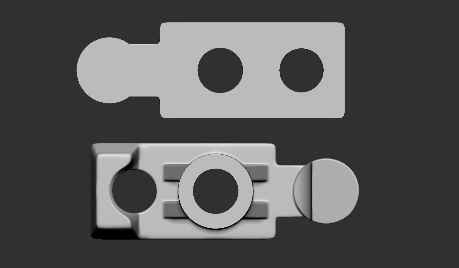 Tent pegs hook rope stringing eyelets 3D print model_5