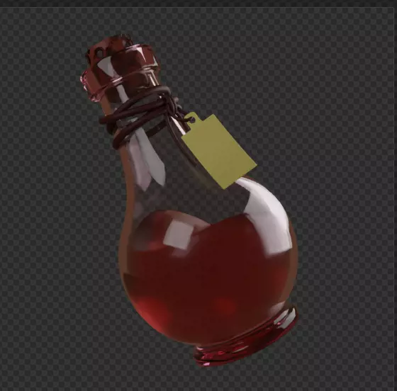 Poison Bottles 3D model_0