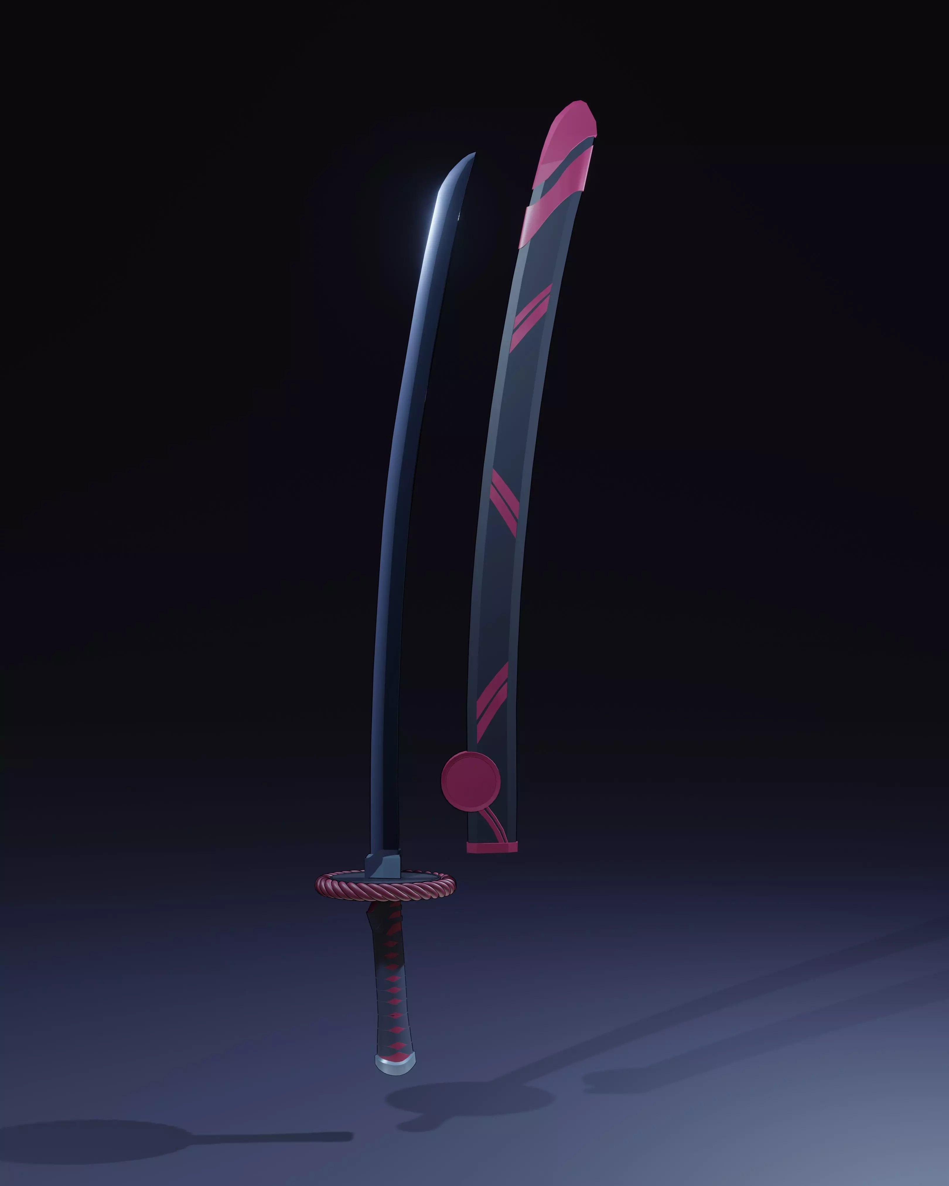 Katana Sword 3D model_0
