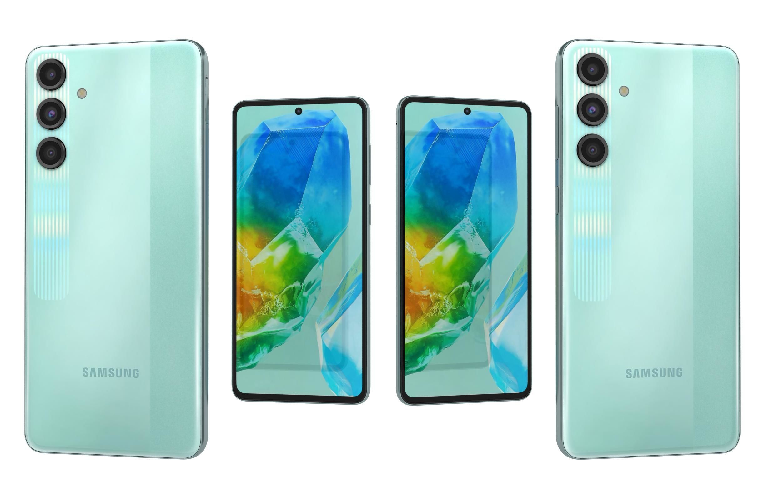 Samsung Galaxy M55s Coral Green 3D model_3