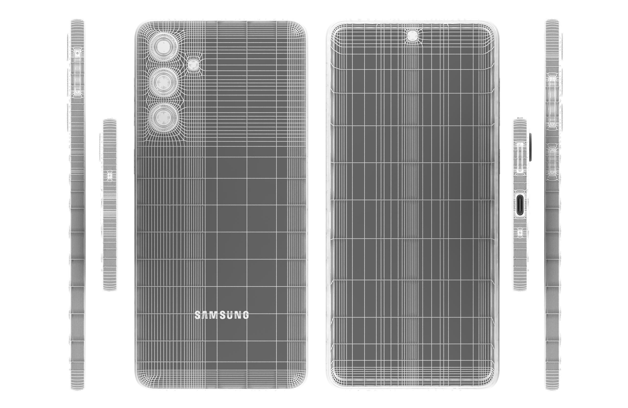 Samsung Galaxy M55s Coral Green 3D model_17