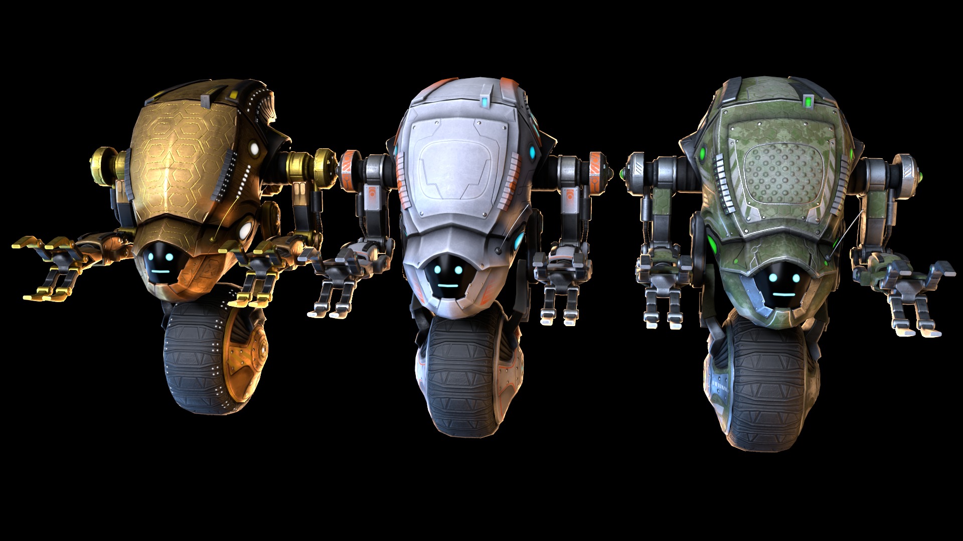 Sci-fi Drone 04 Low-poly 3D model_2