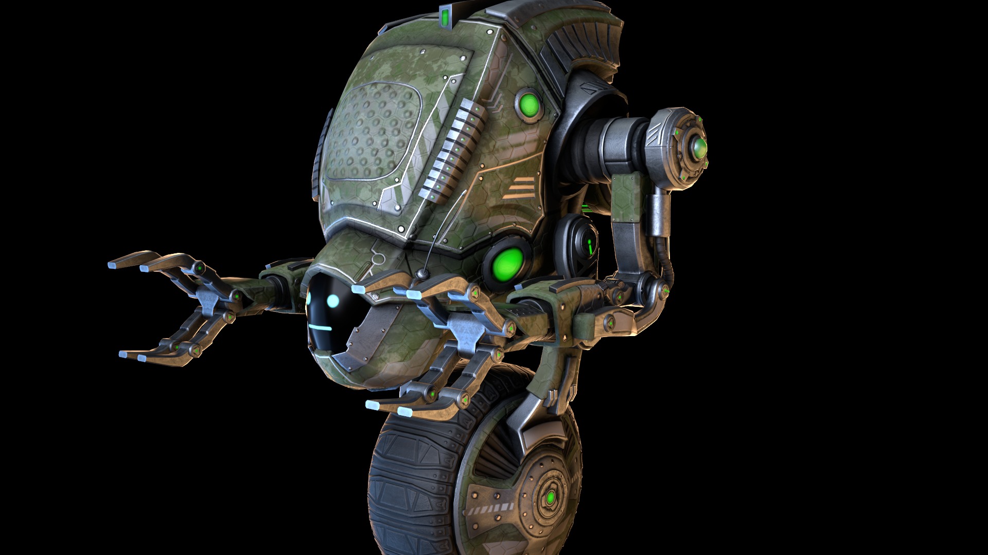 Sci-fi Drone 04 Low-poly 3D model_6