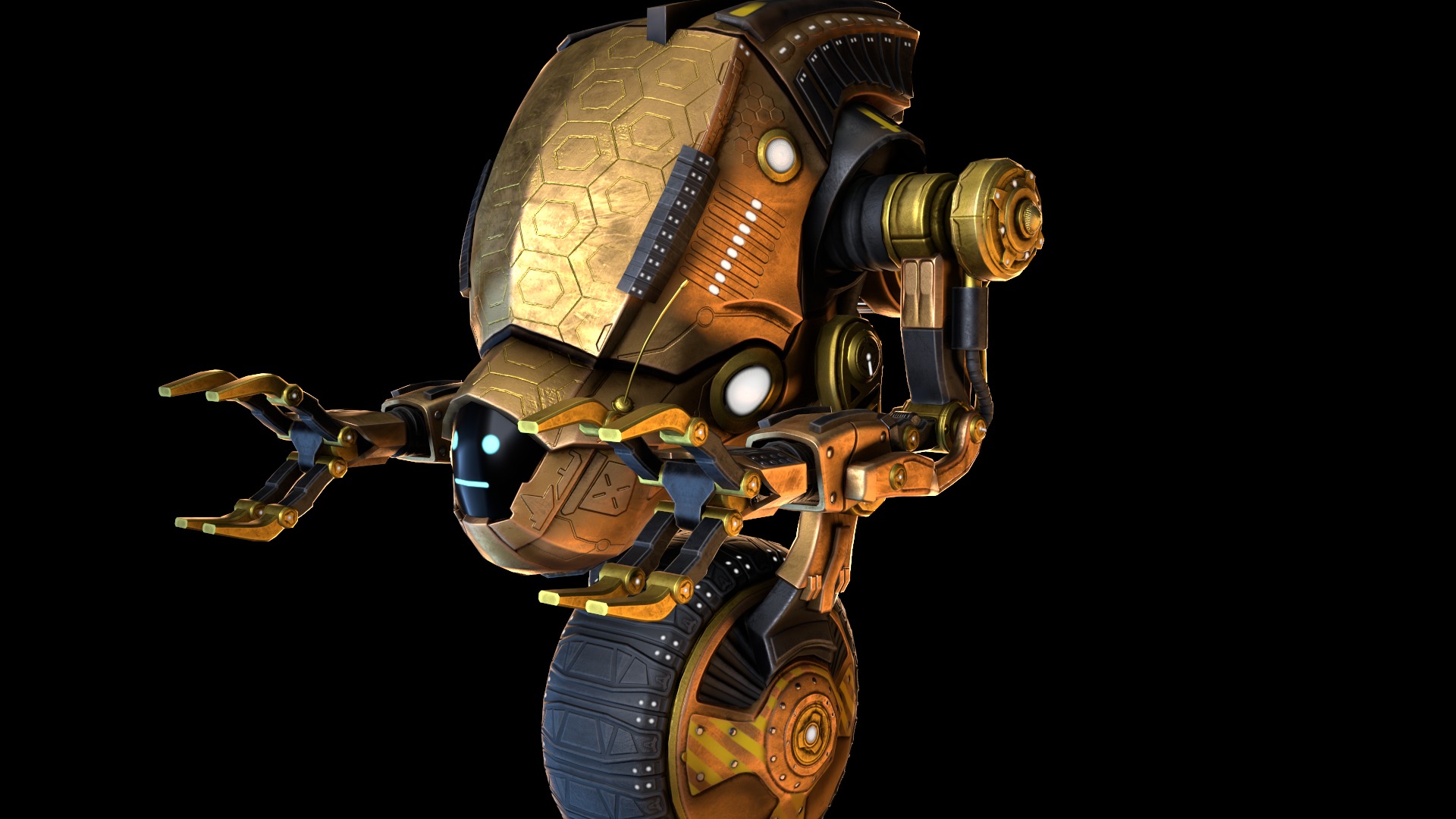 Sci-fi Drone 04 Low-poly 3D model_7