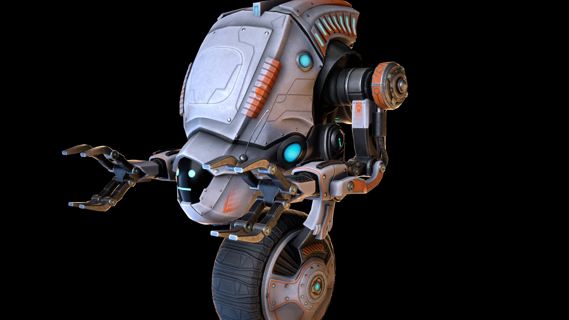 Sci-fi Drone 04 Low-poly 3D model_5