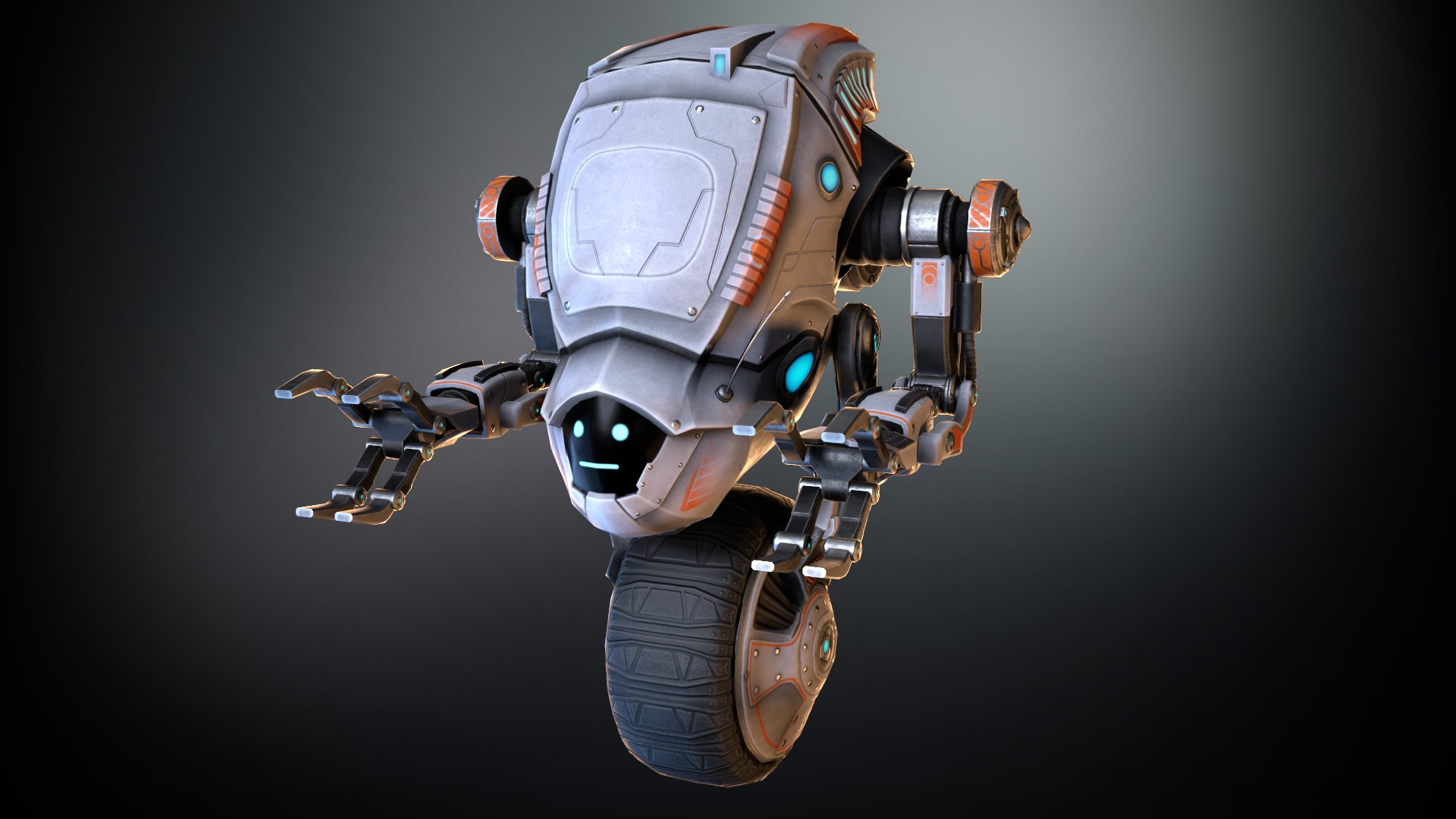 Sci-fi Drone 04 Low-poly 3D model_8