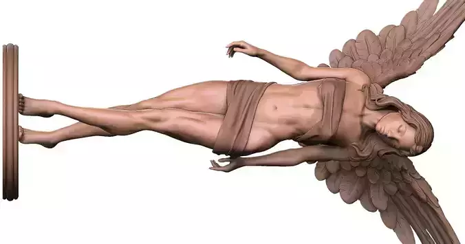 angel beautiful woman  3D print model
