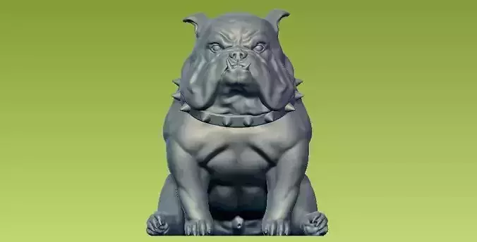 Pit Bull - 3D STL files can print Bully models or sculpt statues
