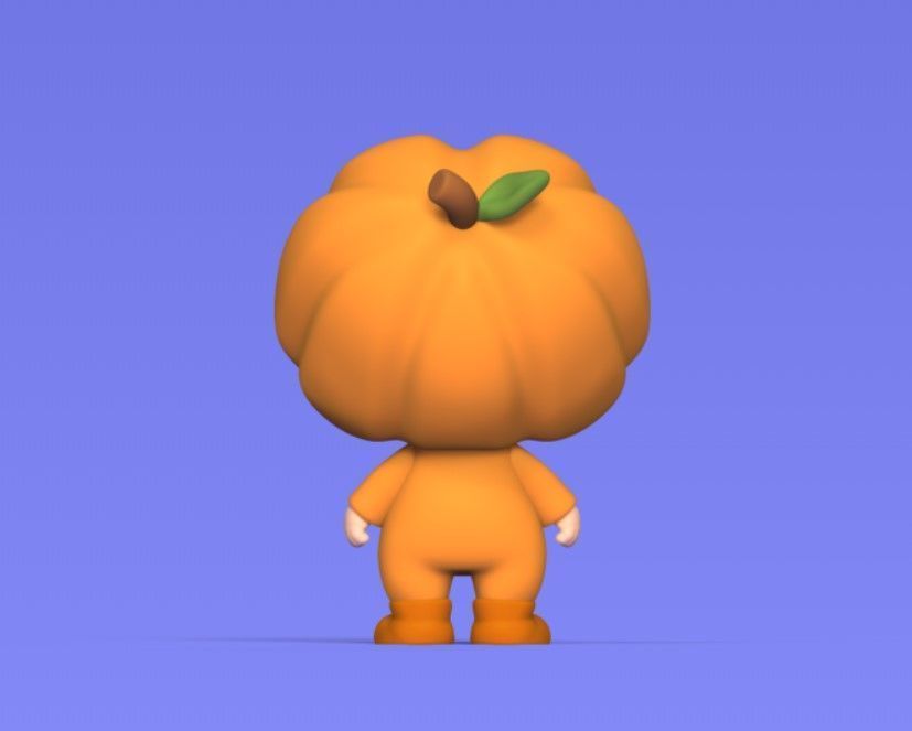 Pumpkin Boy 3D print model_4
