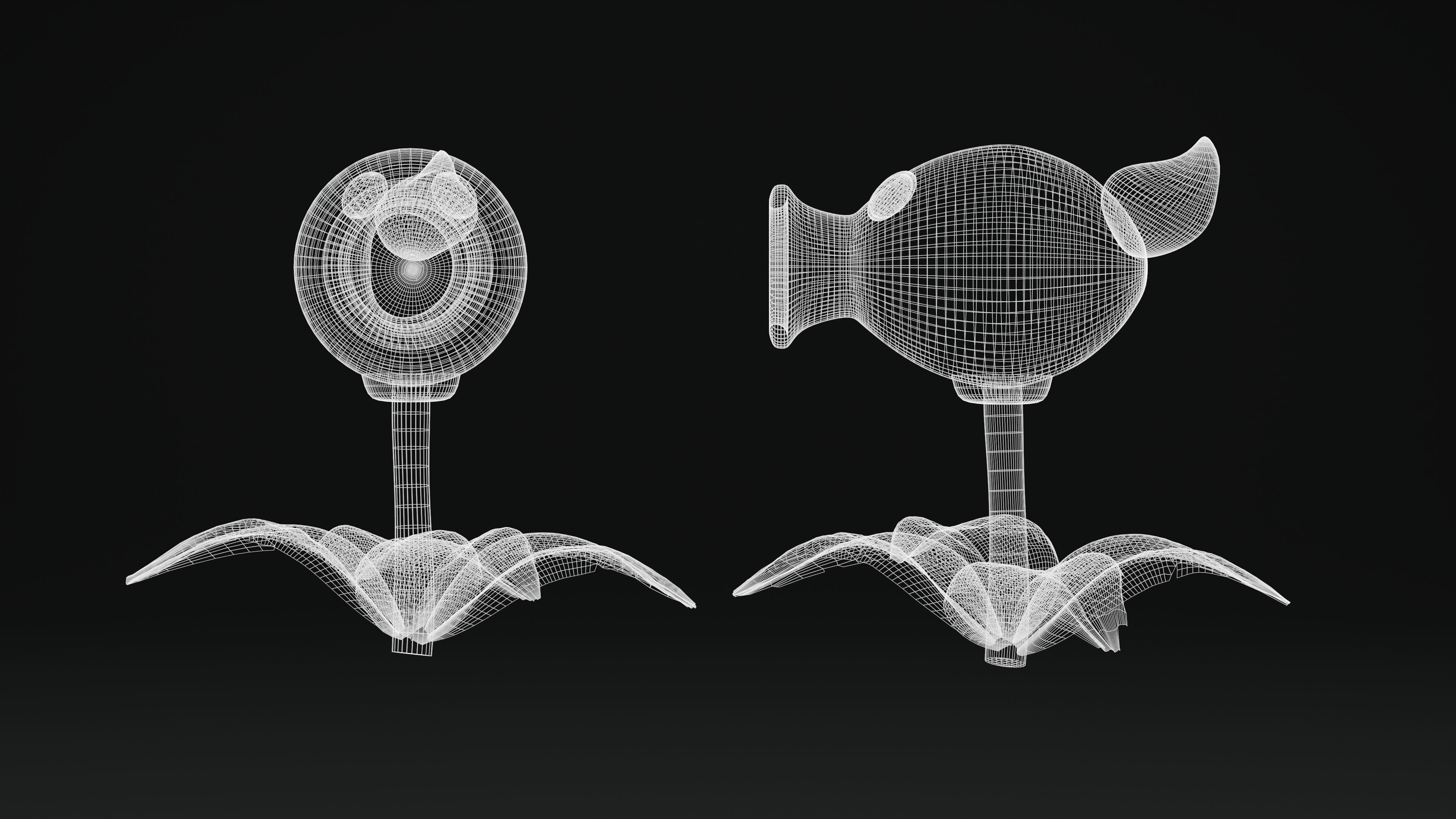 Droplet Shooter Plants Vs Zombies Low-poly 3D model_5