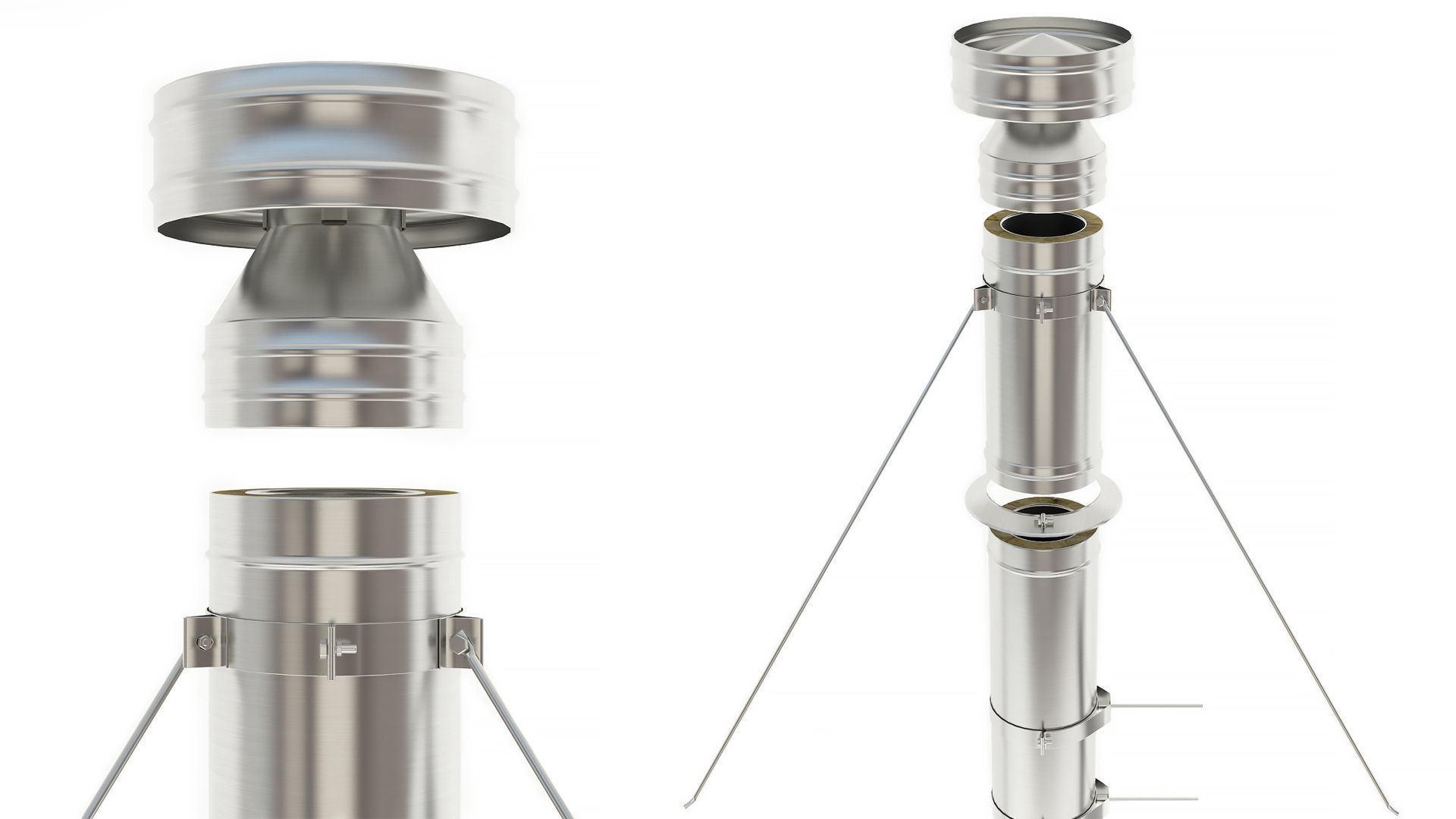 Chimney Set 3D model_3