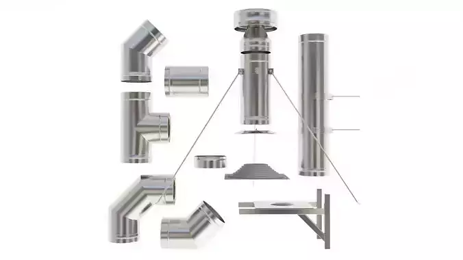 Chimney Set 3D model