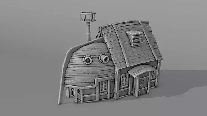 The Ships house 3D print model