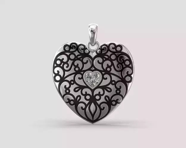 P 018 Heart Pendant