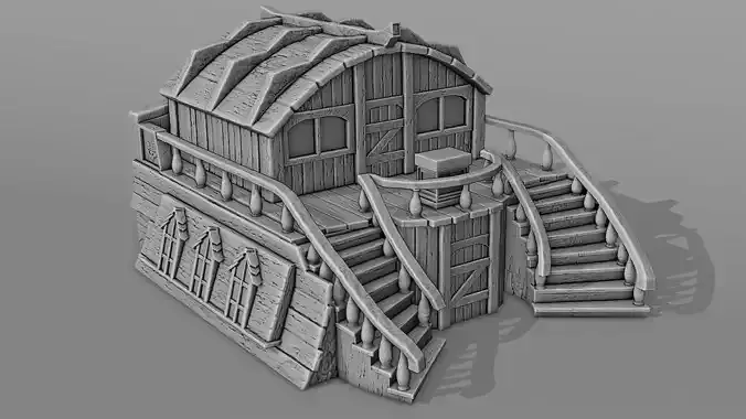 The Captains House 3D print model