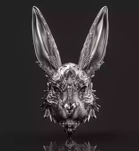 rabbit mask 3D print model