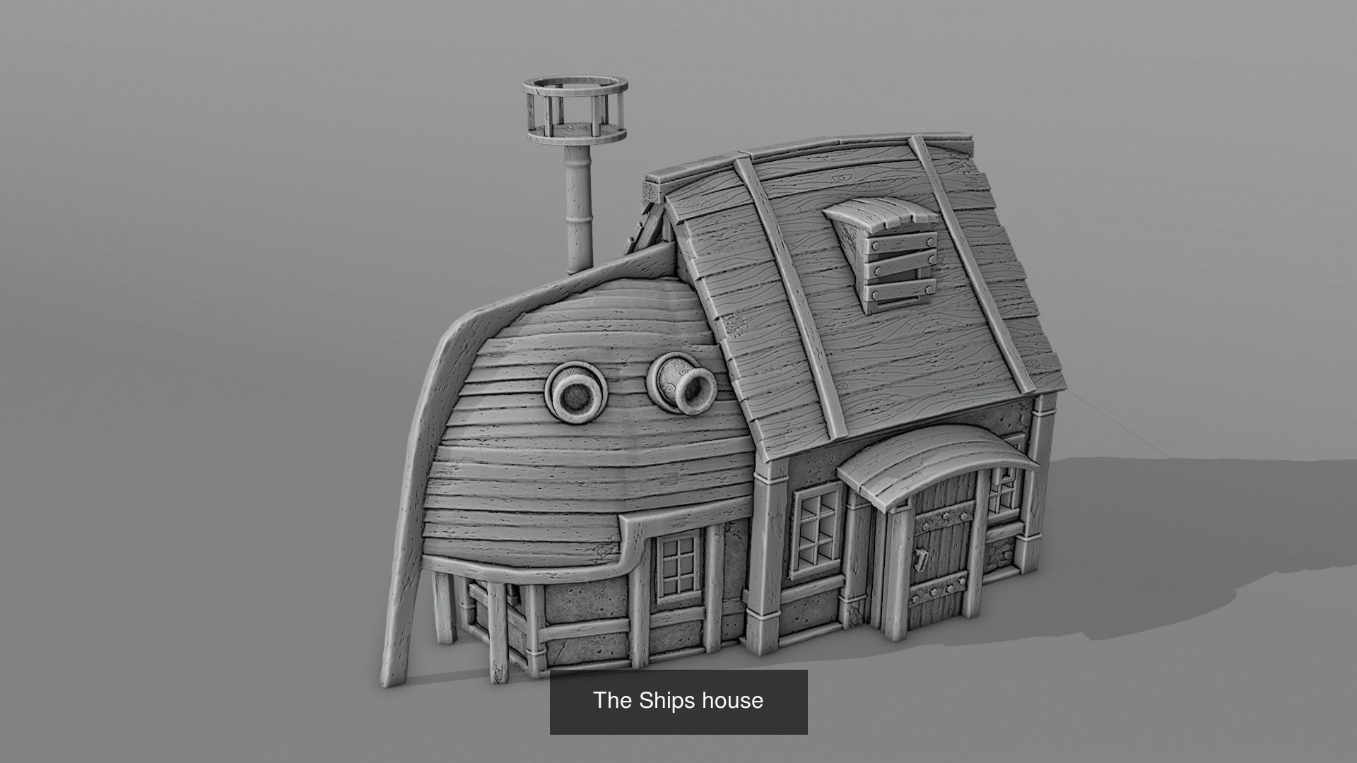 TREASURE ISLAND - Pirate architecture 3D Model Collection_8