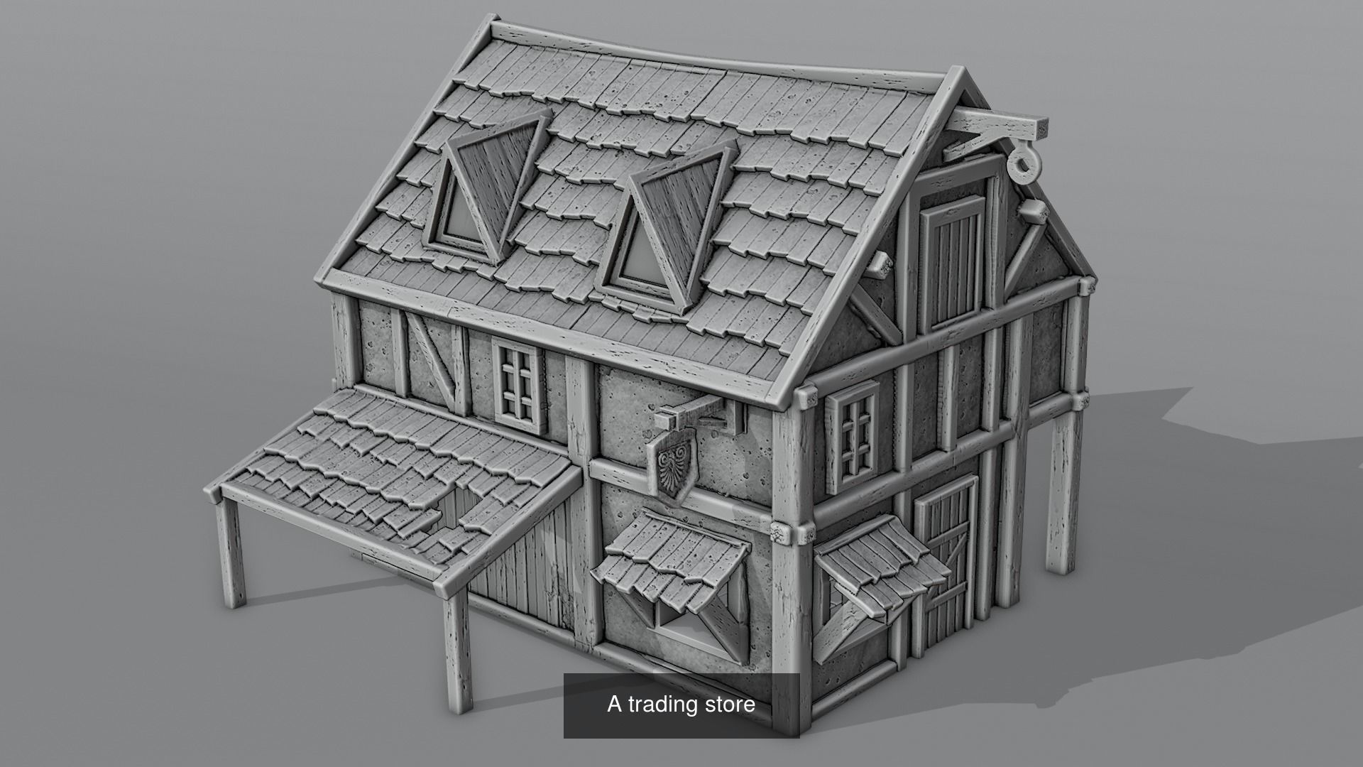 TREASURE ISLAND - Pirate architecture 3D Model Collection_5