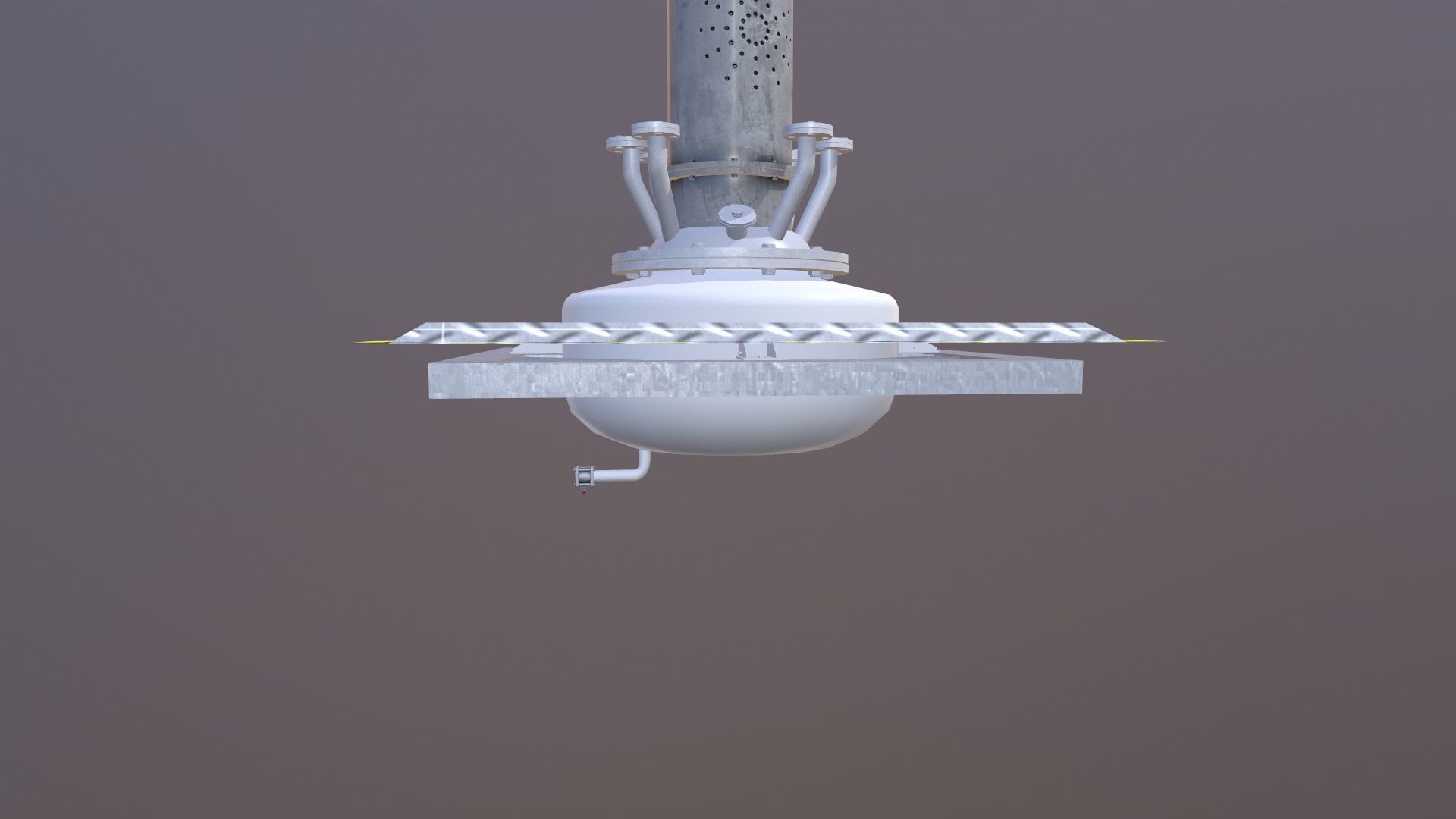 Sci-fi Vessel Low-poly 3D model_5