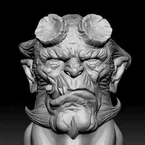 Head 010 3D print model