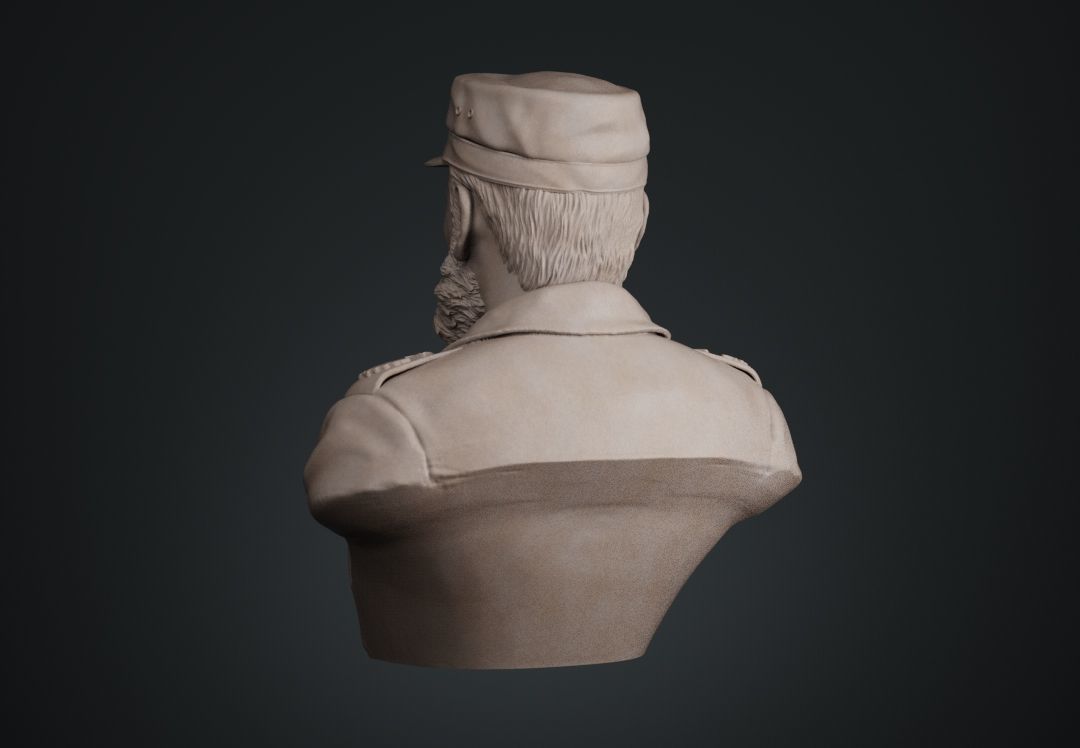 Fidel Castro Bust 3D print model_12