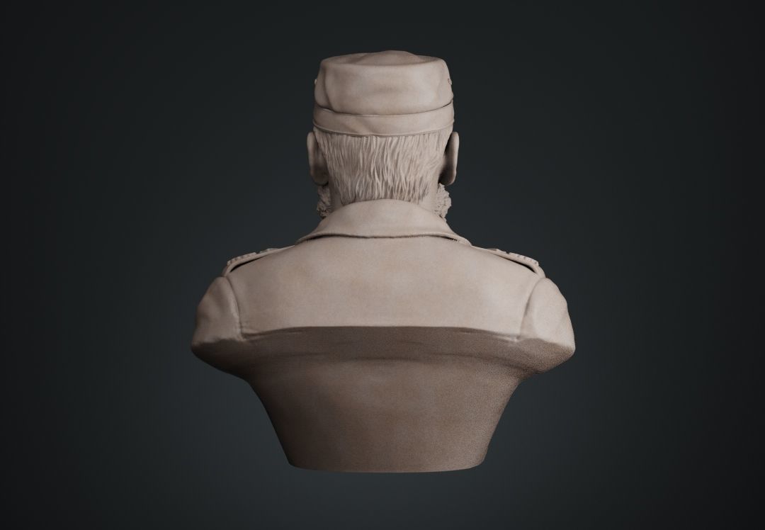Fidel Castro Bust 3D print model_11