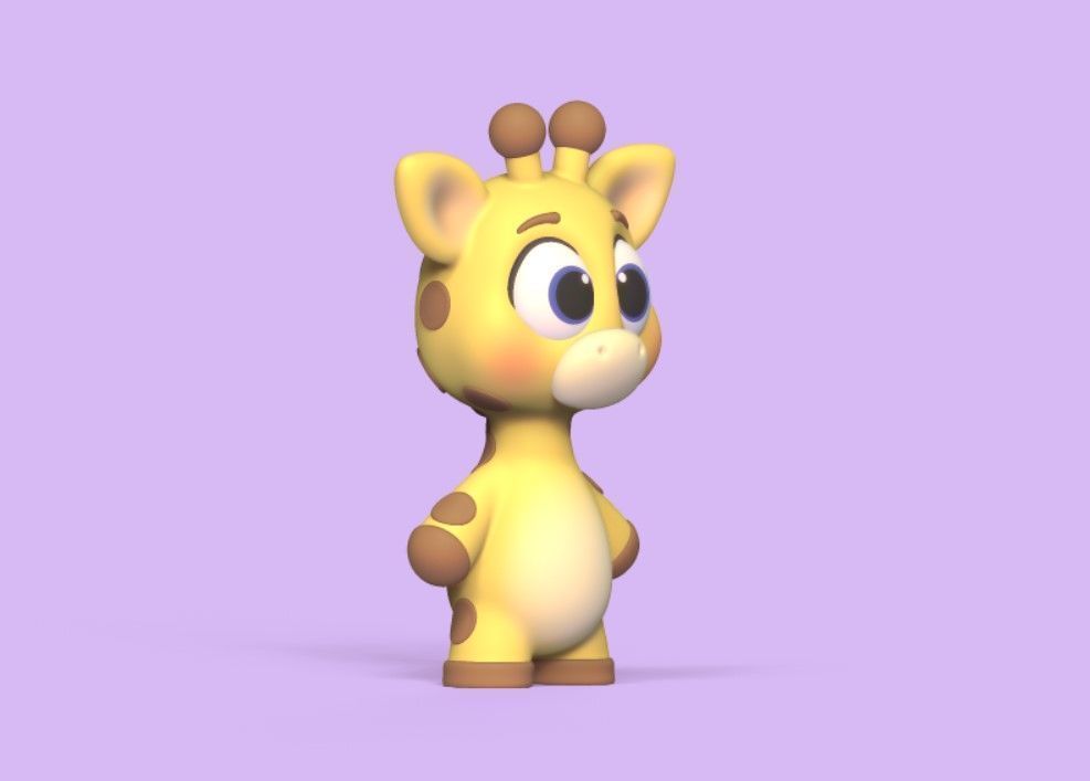 Giraffe Toy 3D print model_2