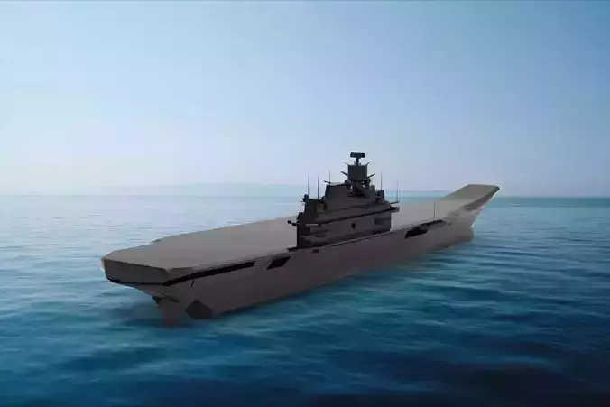 Russian aircraft carrier Admiral Kuznetsov 3D model