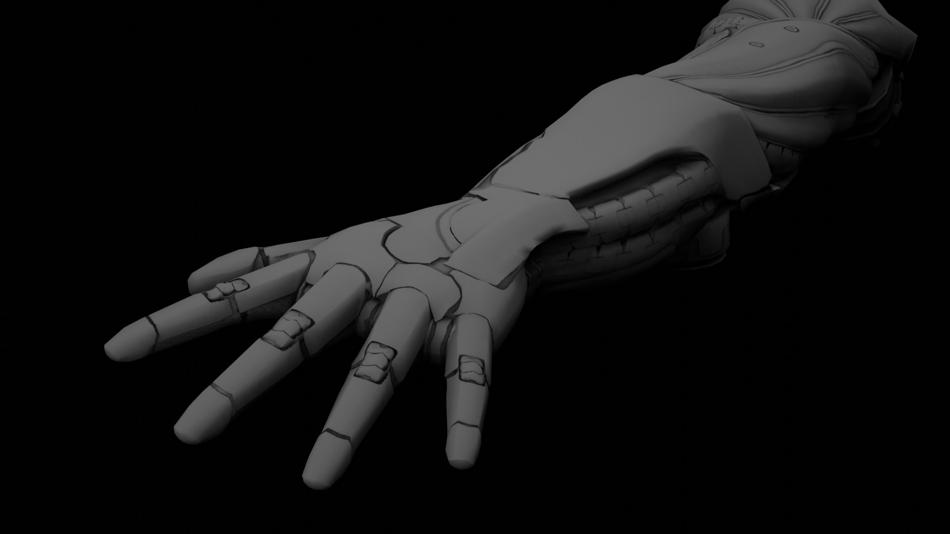 Robotic Human Arm  3D model_8