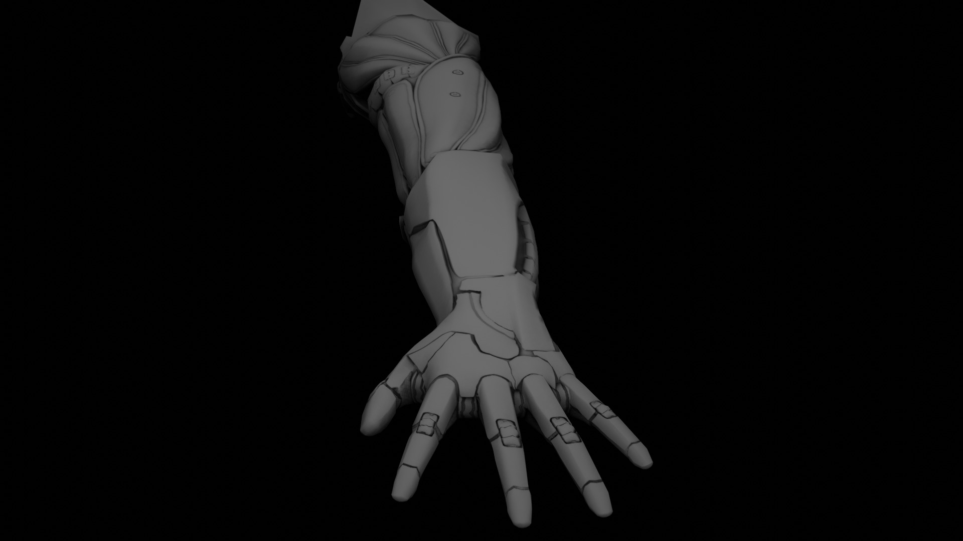 Robotic Human Arm  3D model_7