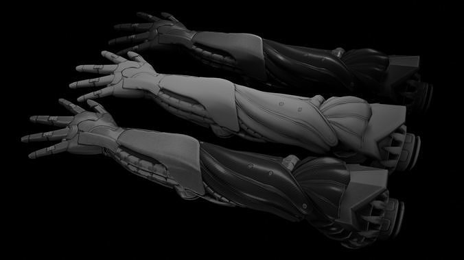 Robotic Human Arm  Free 3D model