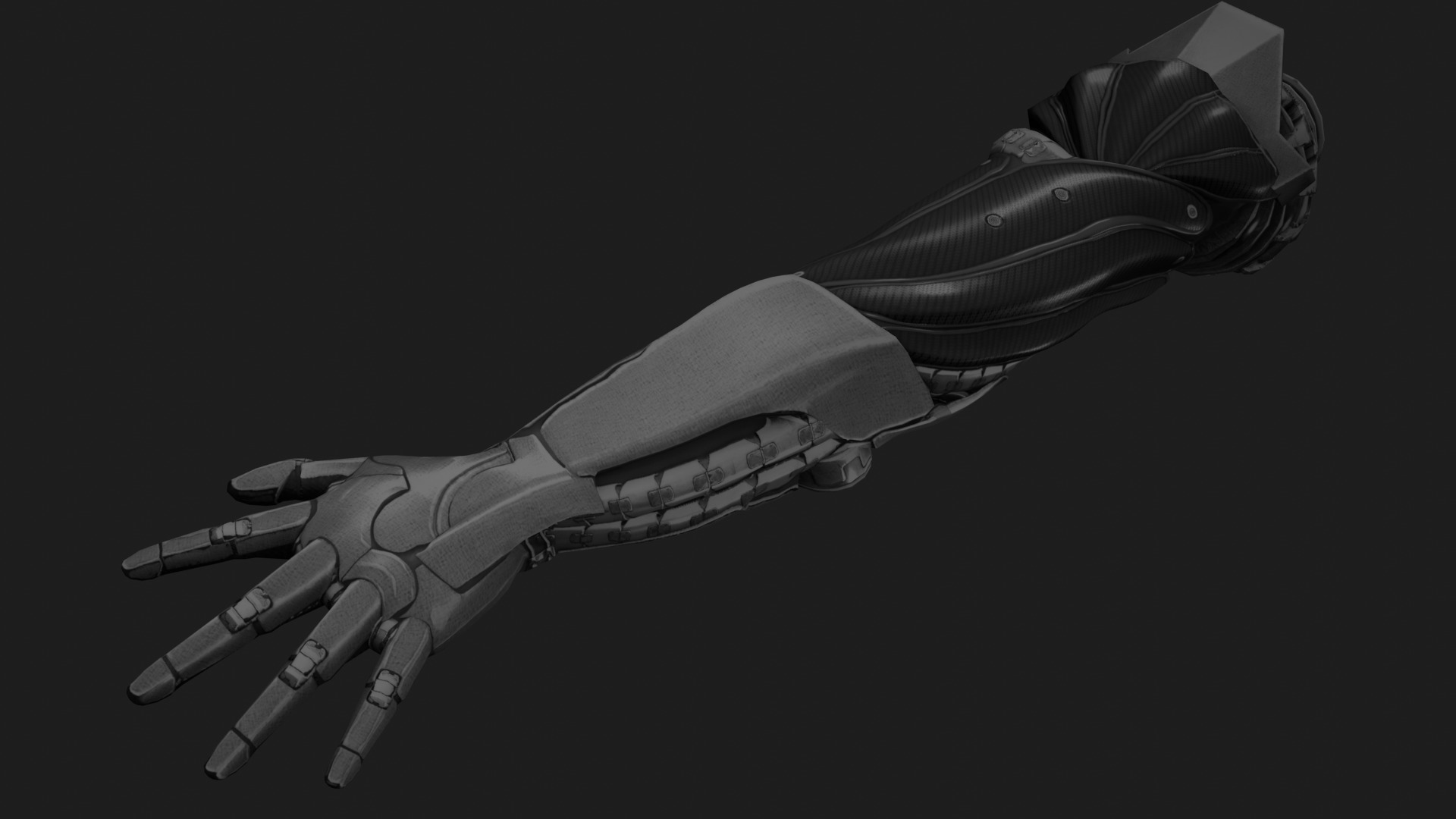Robotic Human Arm  3D model_16