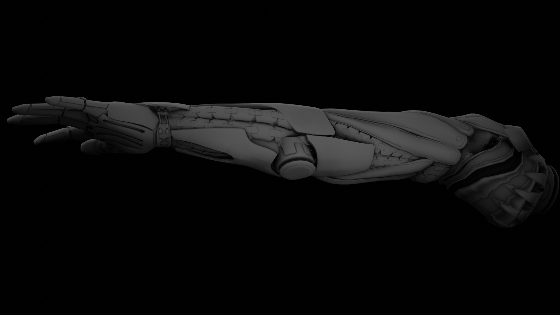 Robotic Human Arm  3D model_9