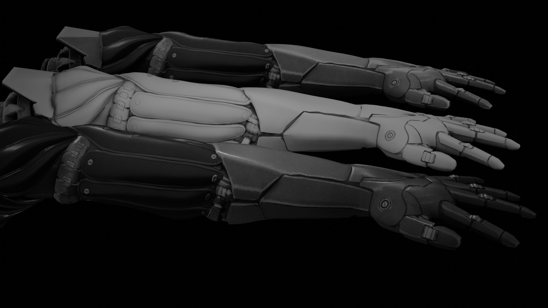 Robotic Human Arm  3D model_3