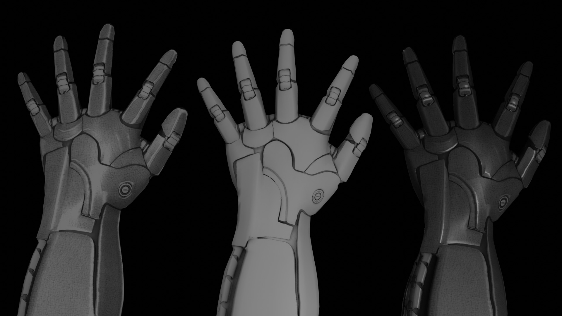 Robotic Human Arm  3D model_4