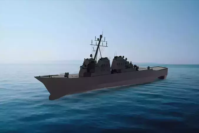 Arleigh Burke-class destroyer 3D model