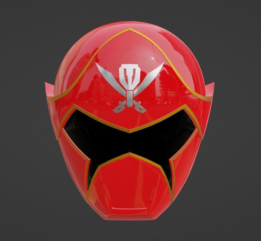 Kaizoku Sentai Gokaiger Red Helmet 3D print model_1