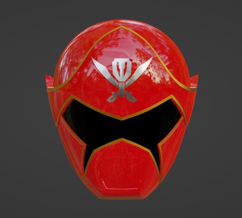 Kaizoku Sentai Gokaiger Red Helmet 3D print model_2