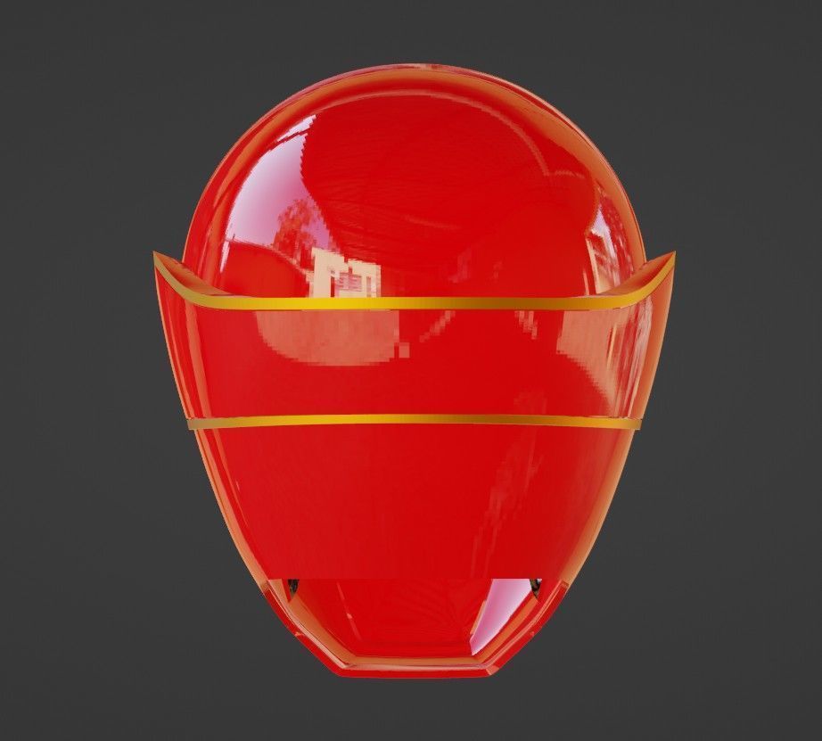 Kaizoku Sentai Gokaiger Red Helmet 3D print model_7