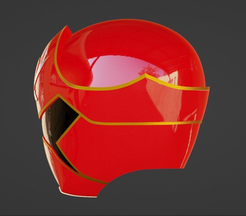 Kaizoku Sentai Gokaiger Red Helmet 3D print model_5