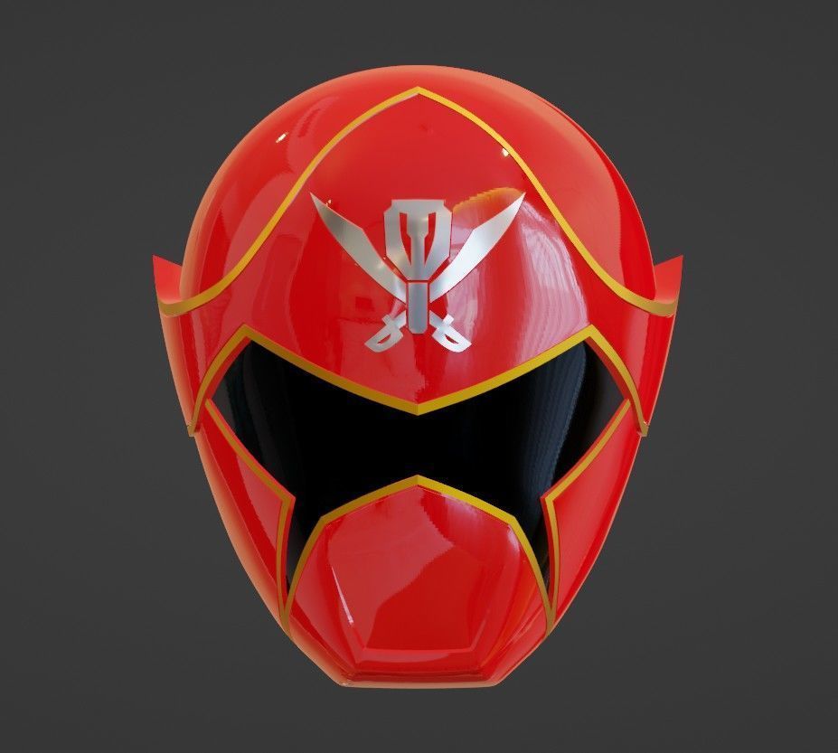 Kaizoku Sentai Gokaiger Red Helmet 3D print model_3