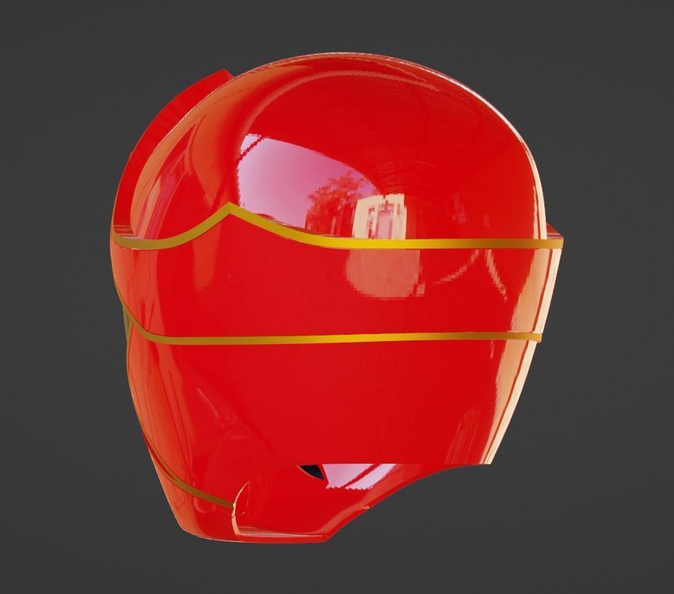 Kaizoku Sentai Gokaiger Red Helmet 3D print model_6