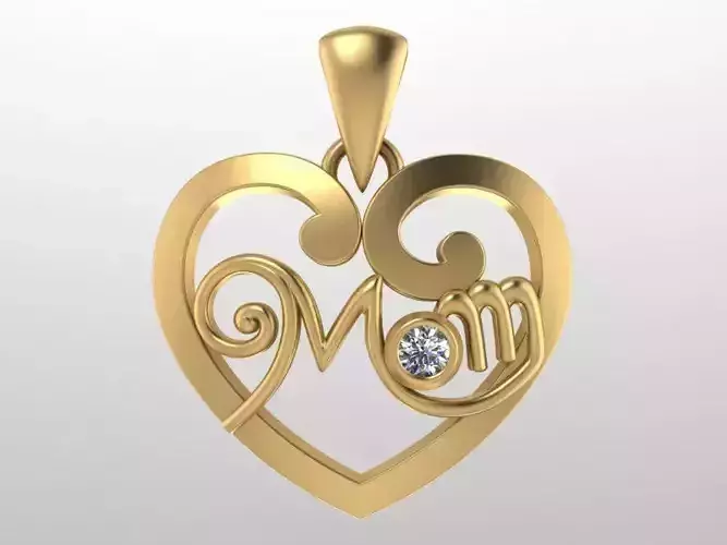 Pendent Heart of MOM