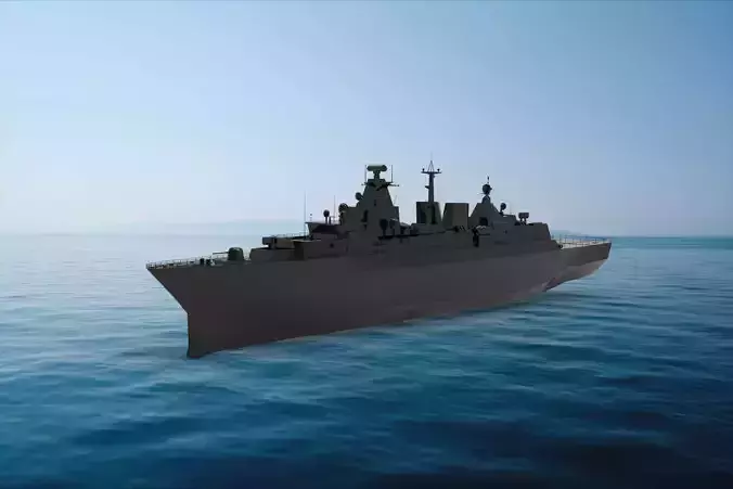 Brandenburg-class battleship 3D model